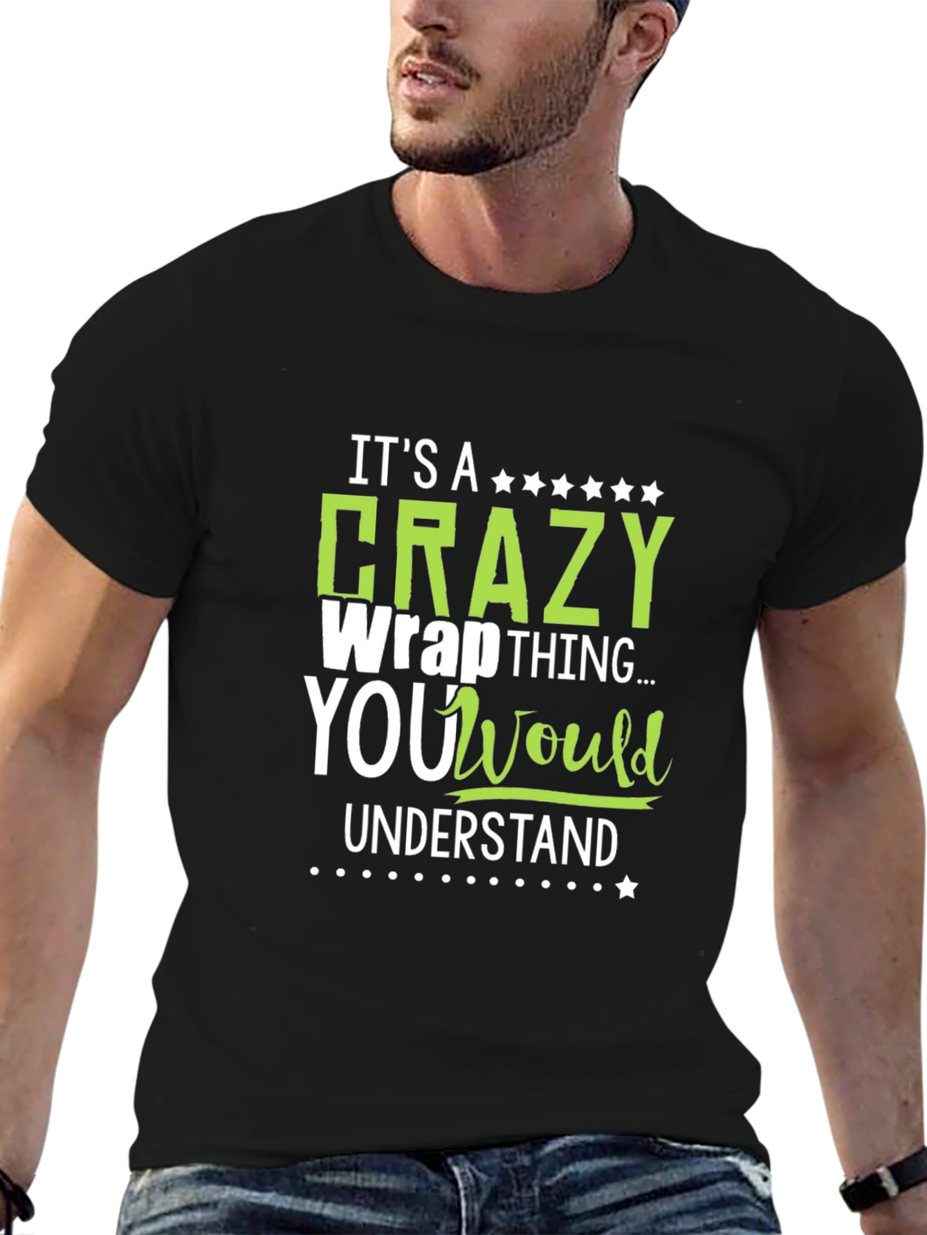 Crazy Wrap Thing T-Shirt - Funny Graphic Tee