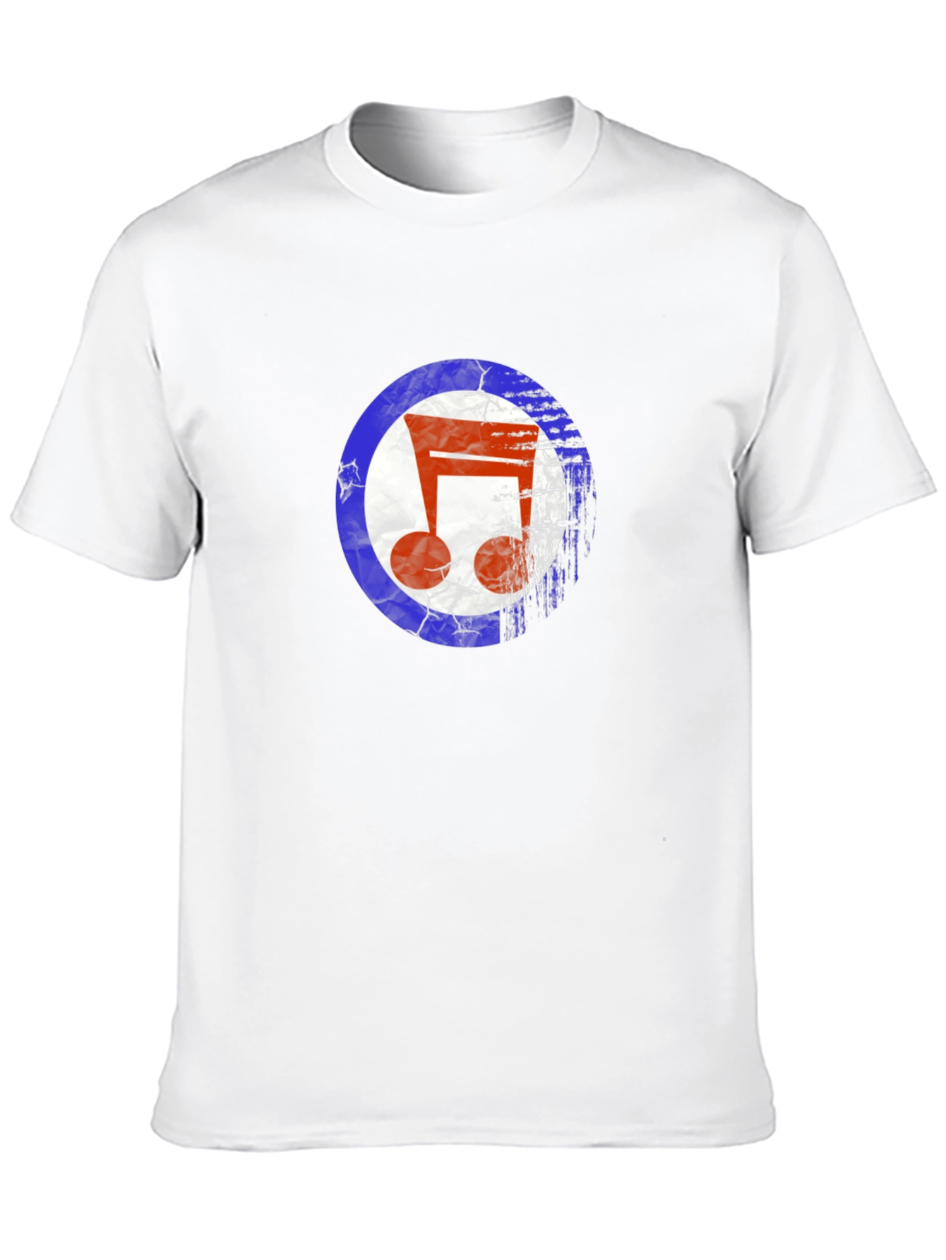 Retro Music Note Target Graphic Tee