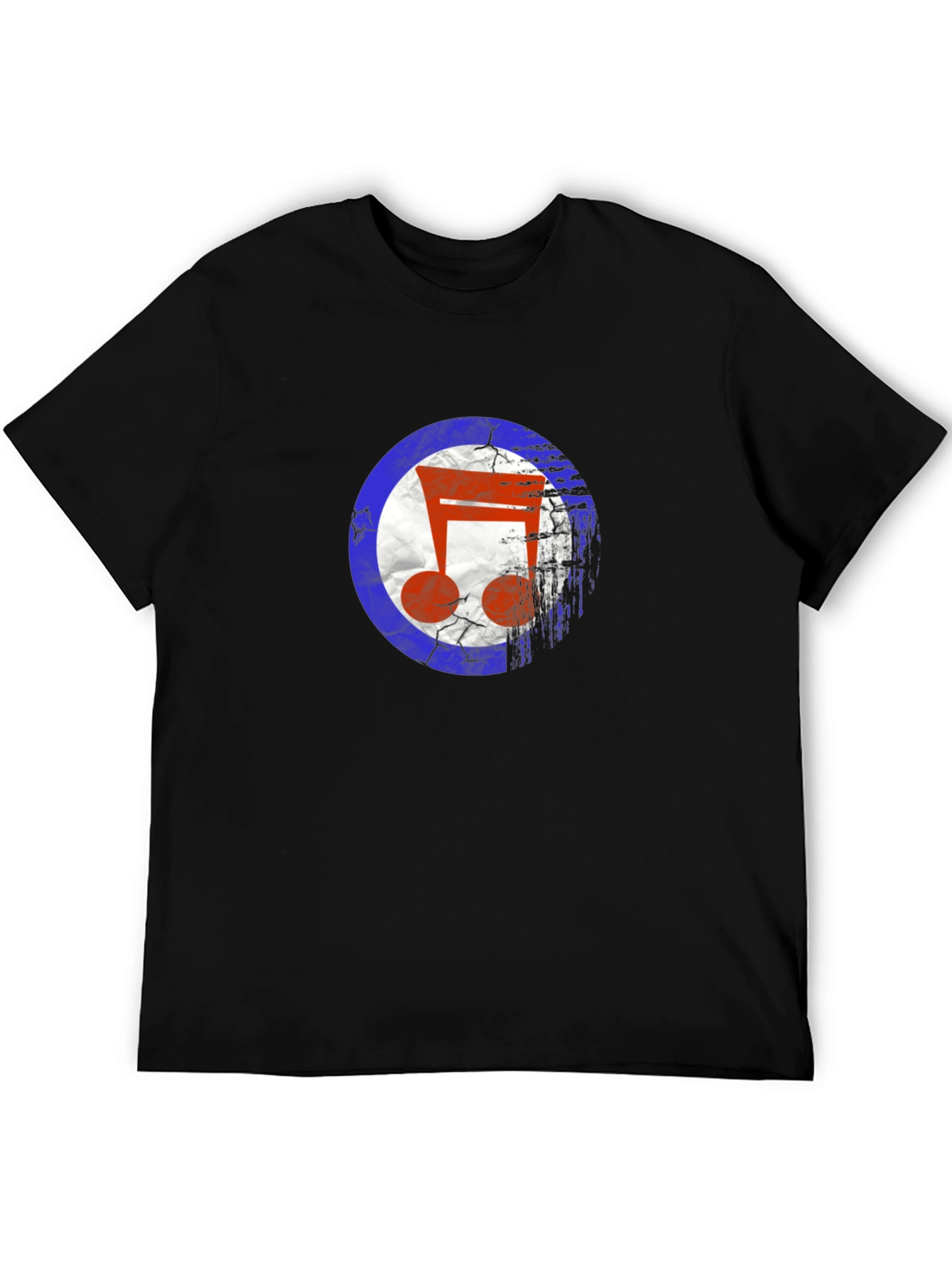 Retro Music Note Target Graphic Tee