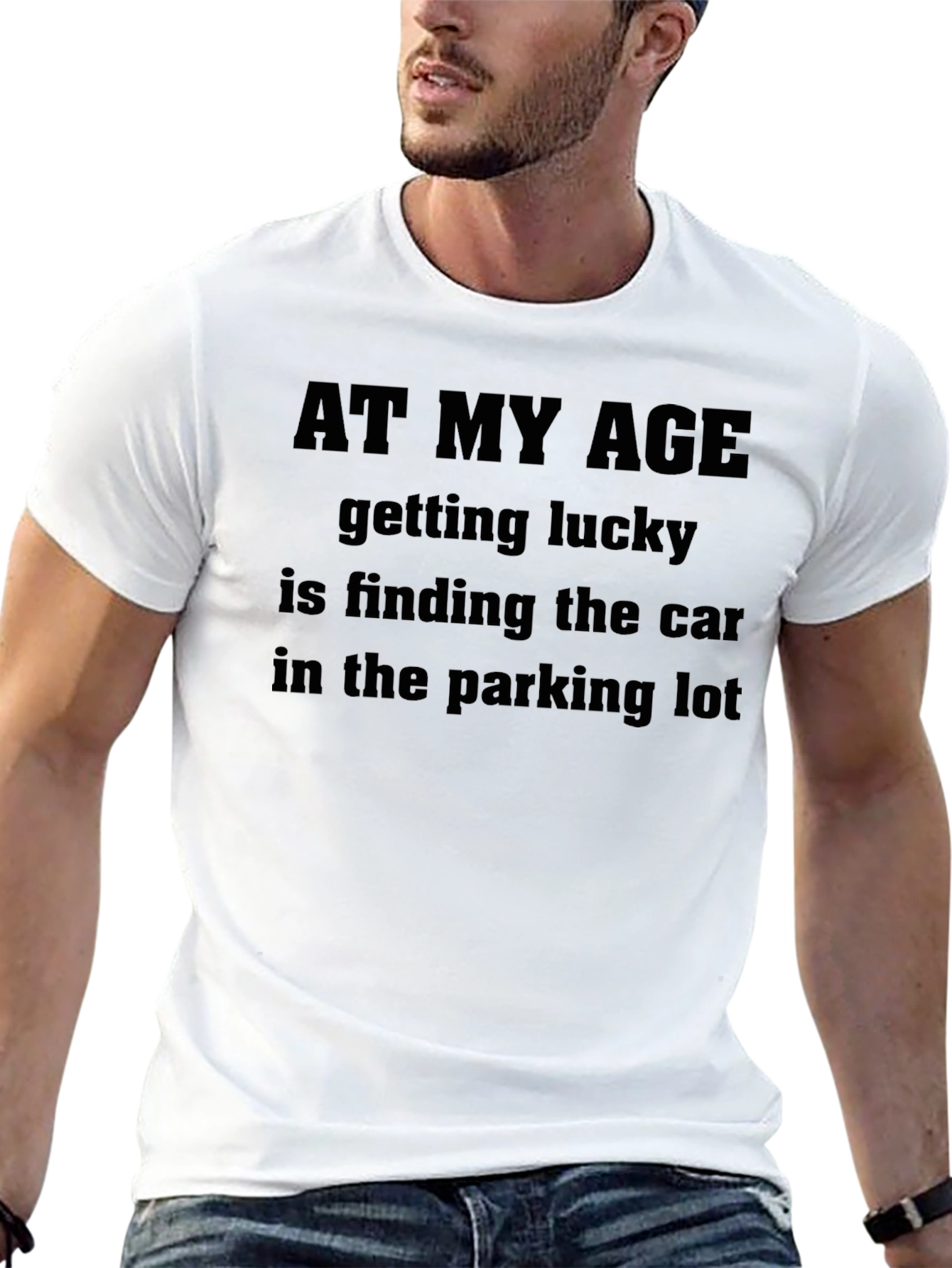 Funny At My Age Graphic Tee - Black