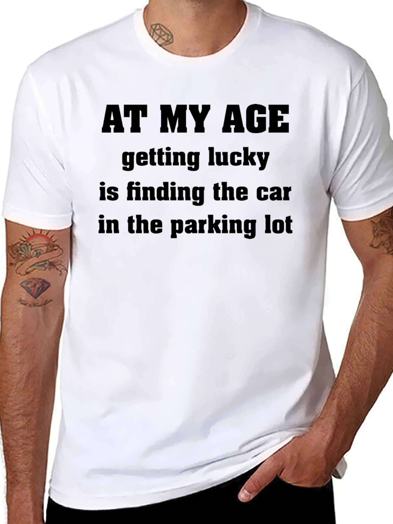 Funny At My Age Graphic Tee - Black