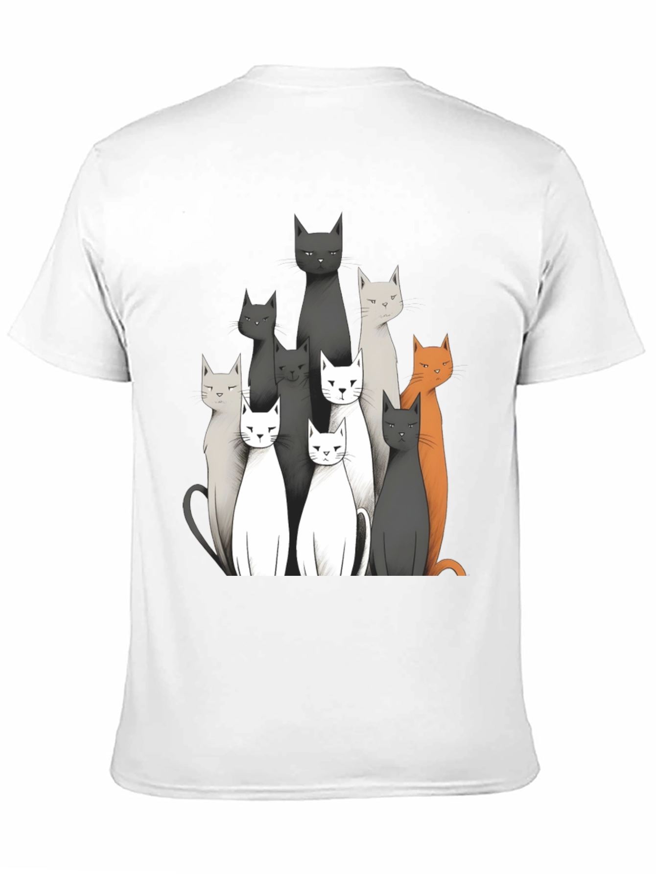 Cat Crew Neck Graphic T-Shirt