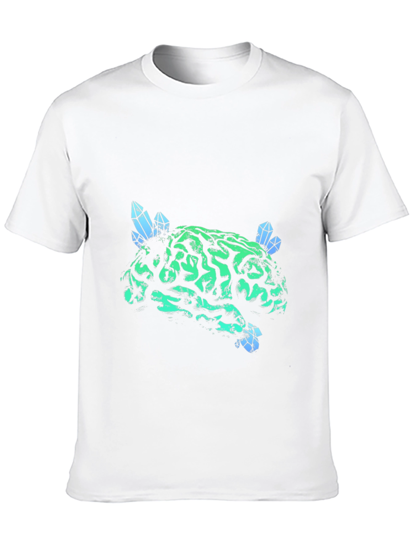 Brain Crystal T-Shirt - Unique Graphic Tee