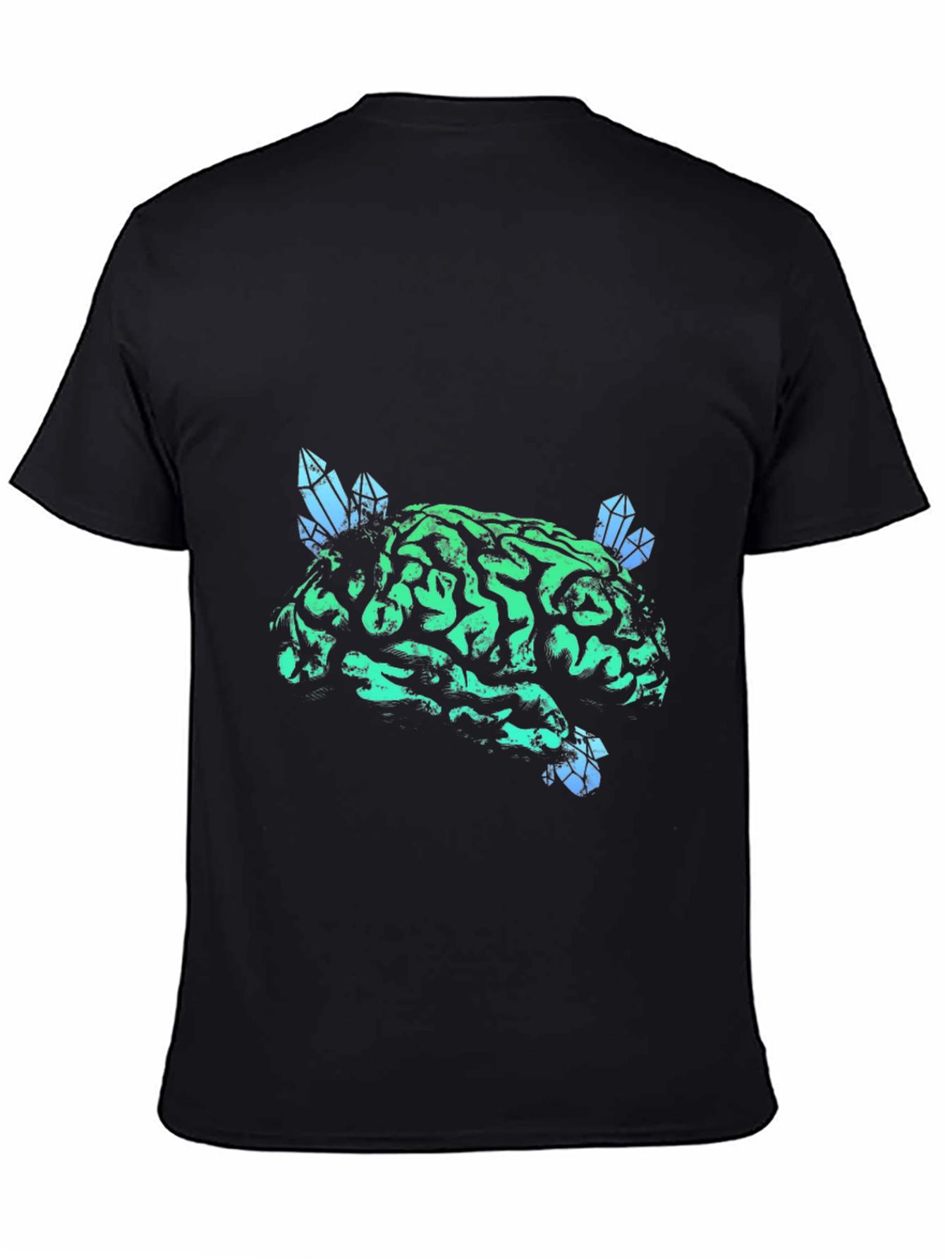 Brain Crystal T-Shirt - Unique Graphic Tee