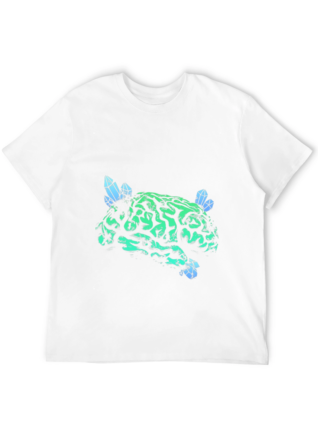 Brain Crystal T-Shirt - Unique Graphic Tee