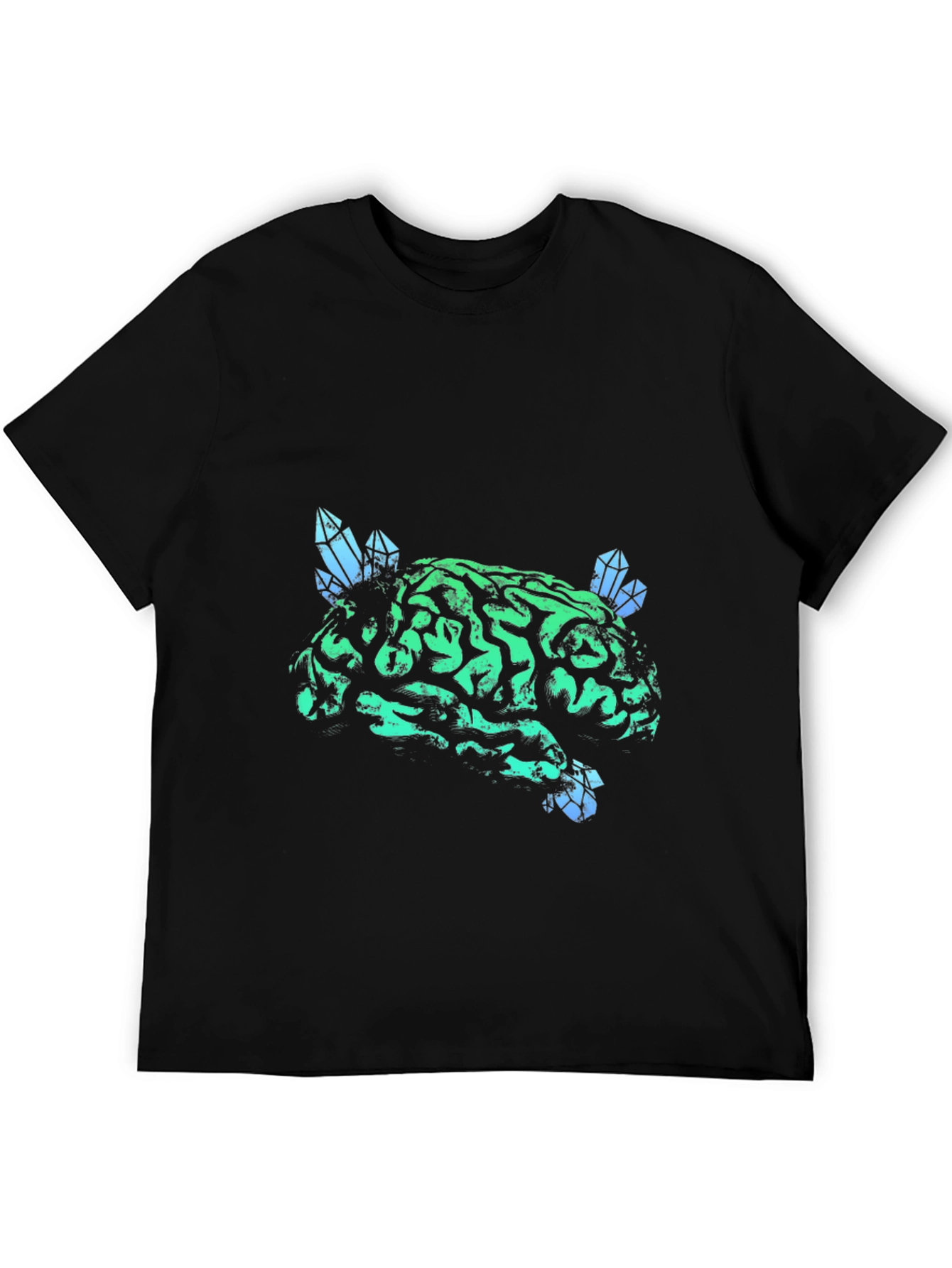 Brain Crystal T-Shirt - Unique Graphic Tee