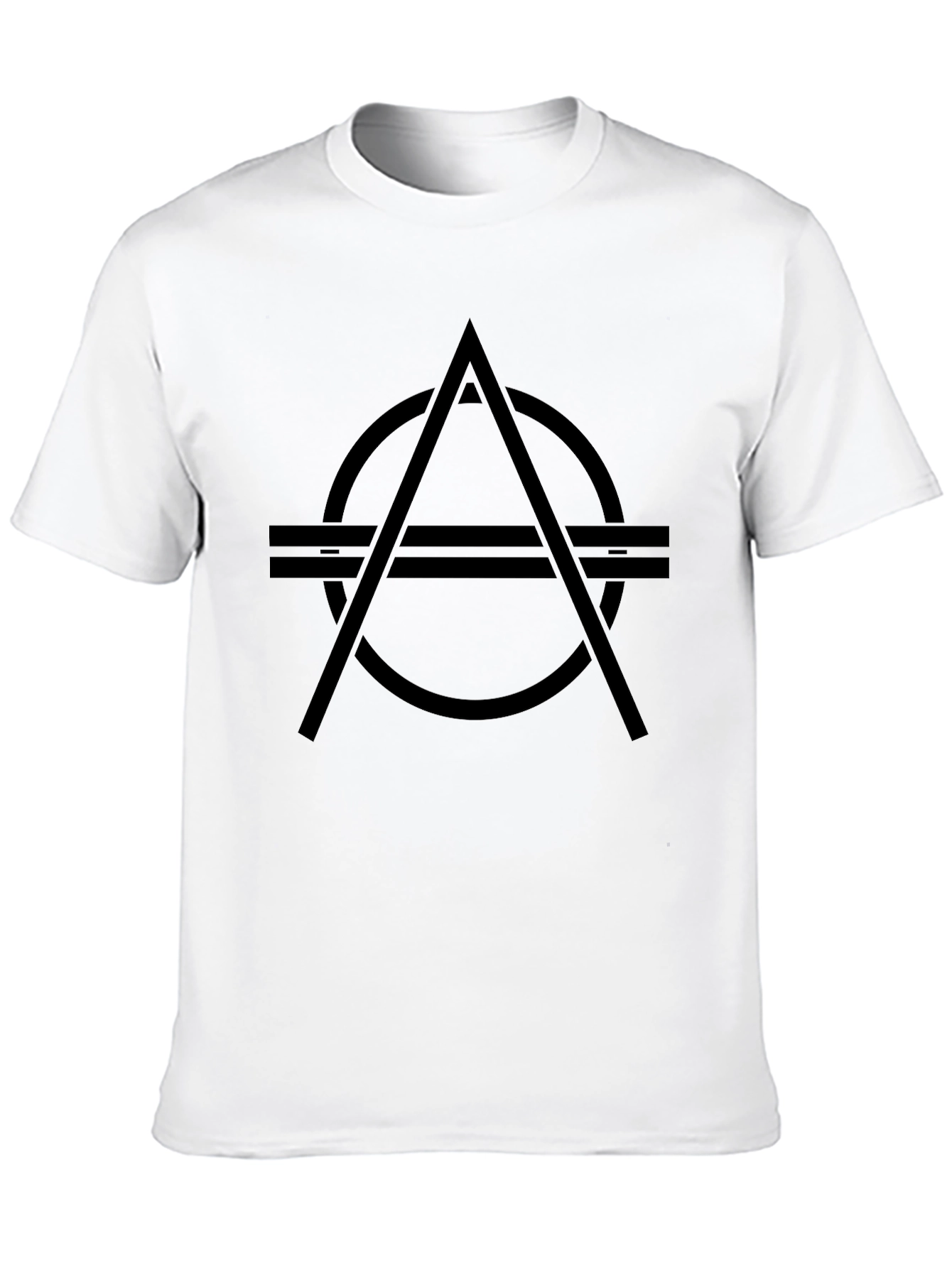 Abstract Symbol Black Graphic T-Shirt