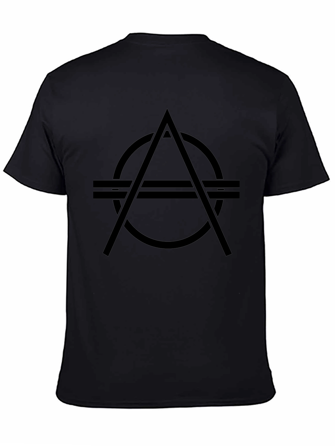 Abstract Symbol Black Graphic T-Shirt
