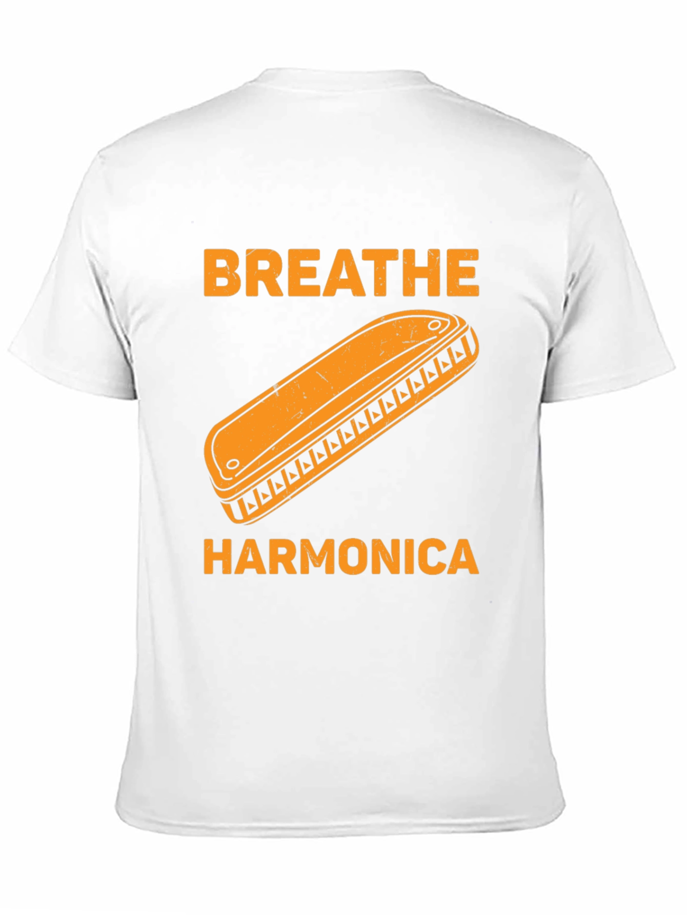 Breathe Harmonica Graphic T-Shirt - Music Lover Tee