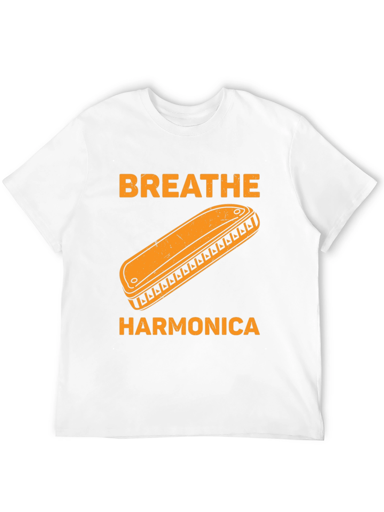 Breathe Harmonica Graphic T-Shirt - Music Lover Tee