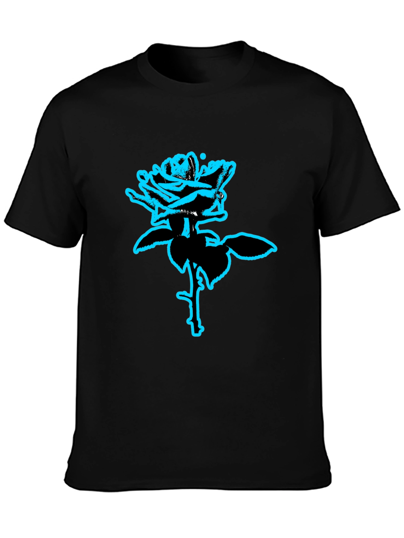 Rose Graphic Tee - Modern Style