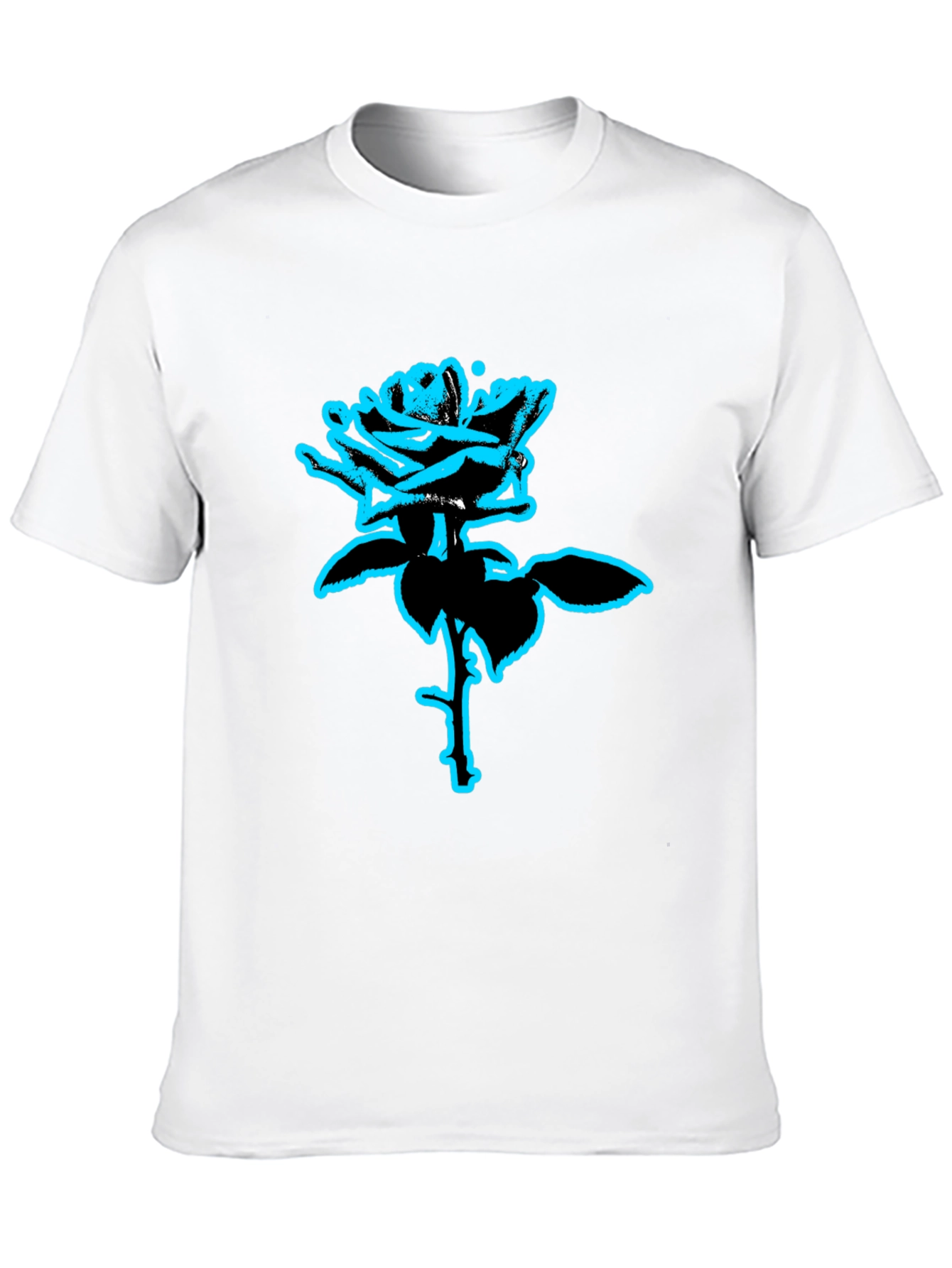 Rose Graphic Tee - Modern Style