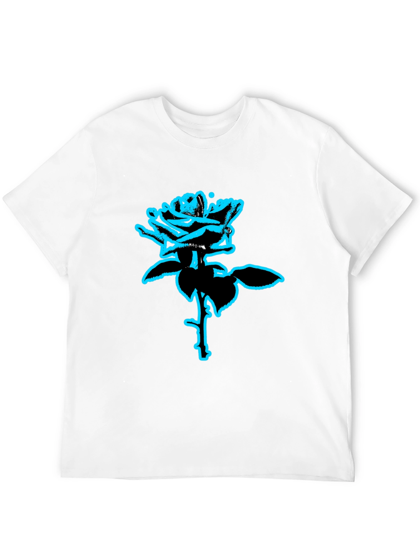 Rose Graphic Tee - Modern Style