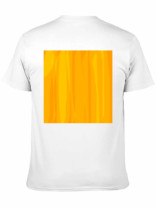 Modern Abstract Pattern Black T-Shirt