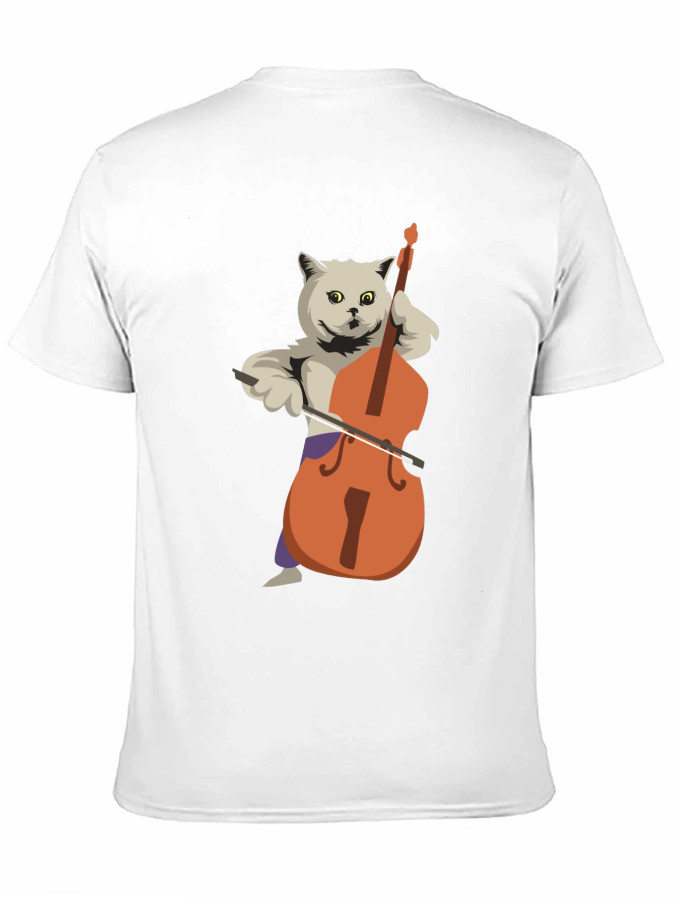 Cat Playing Bass T-Shirt - Funny Musician Tee
