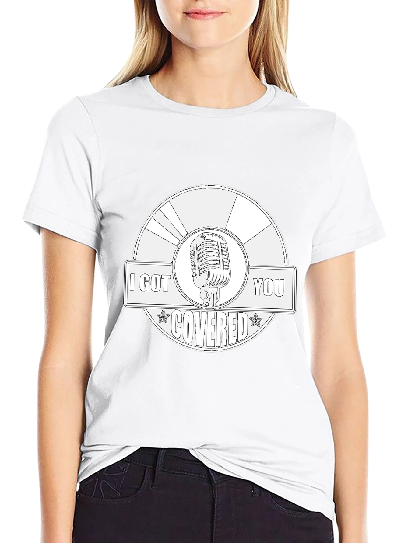 I Got You Covered Microphone Graphic Tee