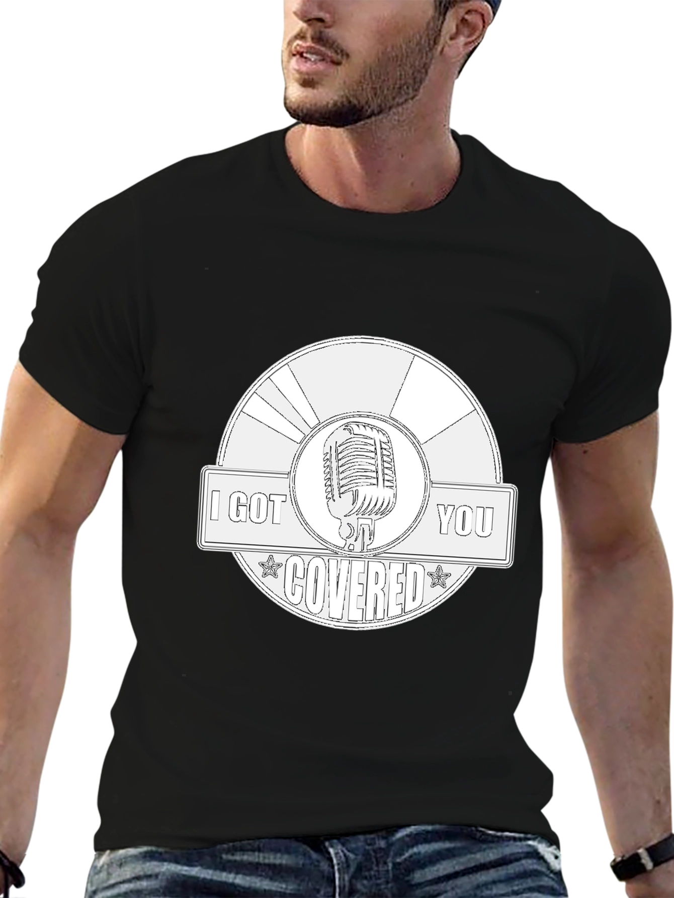 I Got You Covered Microphone Graphic Tee