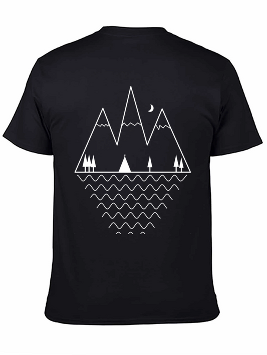 Geometric Mountain Graphic Tee - Adventure Ready