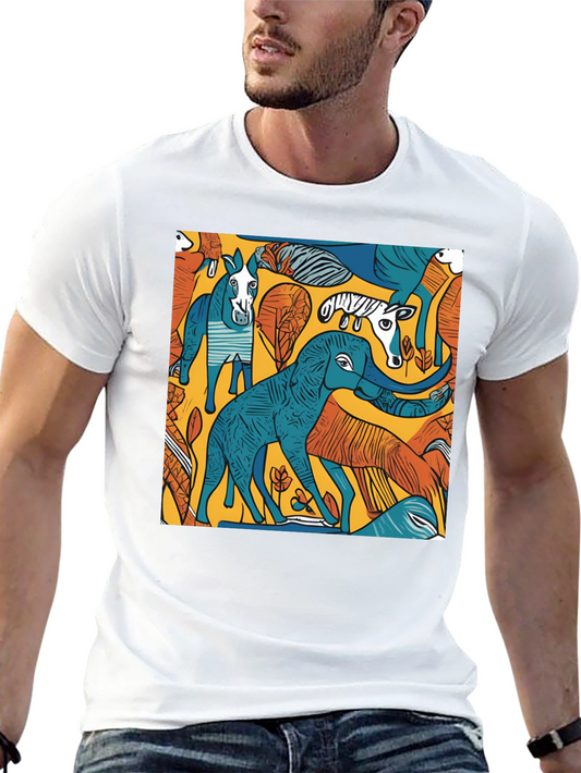 Abstract Animal Print T-Shirt