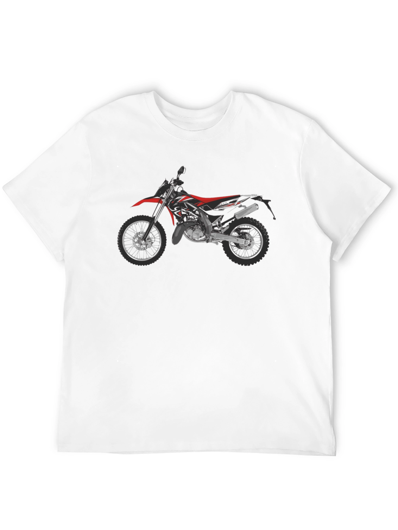 Motorcycle Graphic T-Shirt - Black Cotton Tee