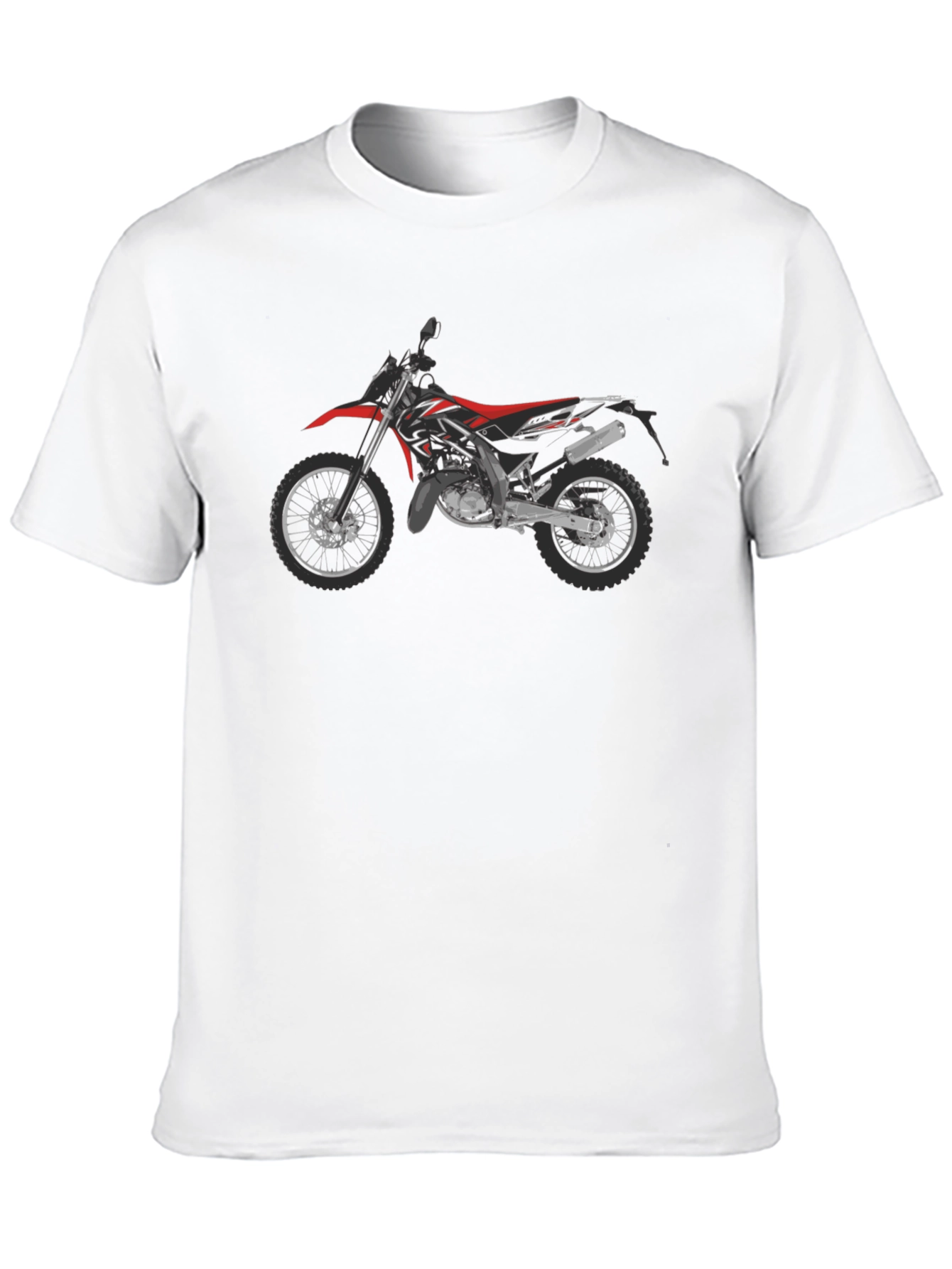 Motorcycle Graphic T-Shirt - Black Cotton Tee