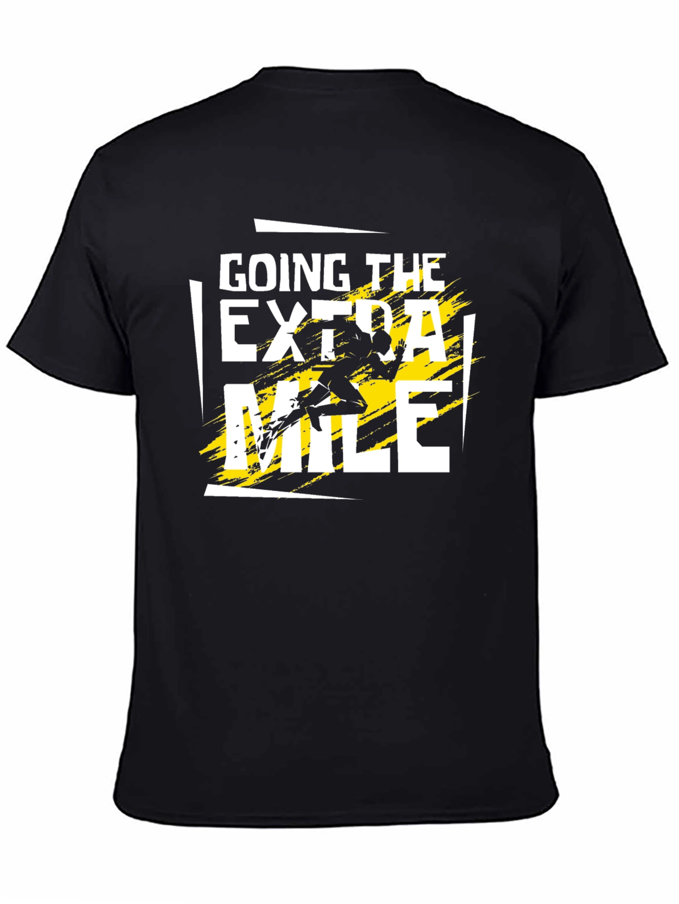 Going The Extra Mile Graphic Black T-Shirt