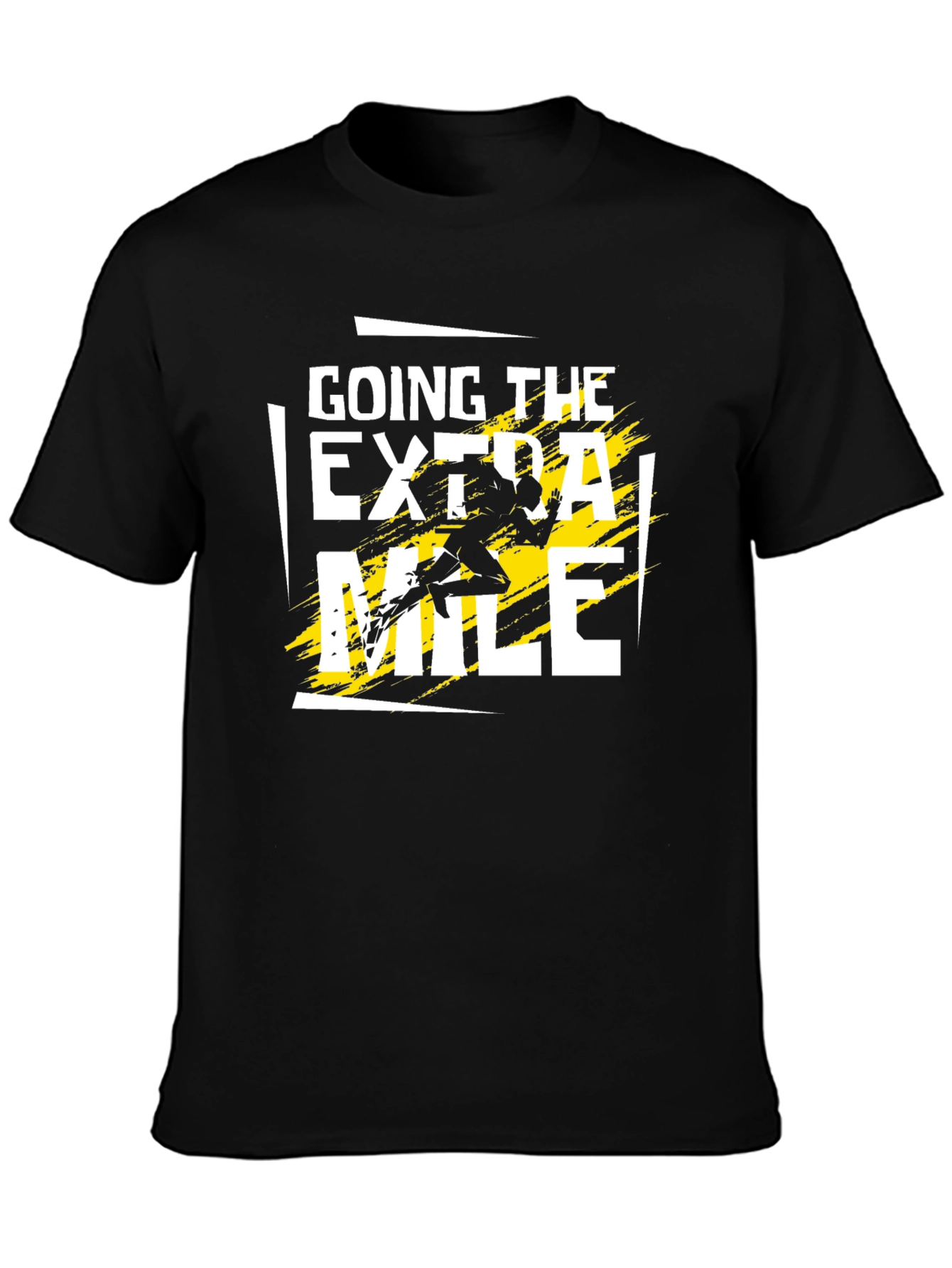 Going The Extra Mile Graphic Black T-Shirt