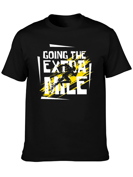 Going The Extra Mile Graphic Black T-Shirt