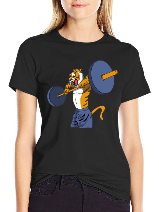 Tiger Lifting Weights Graphic Tee