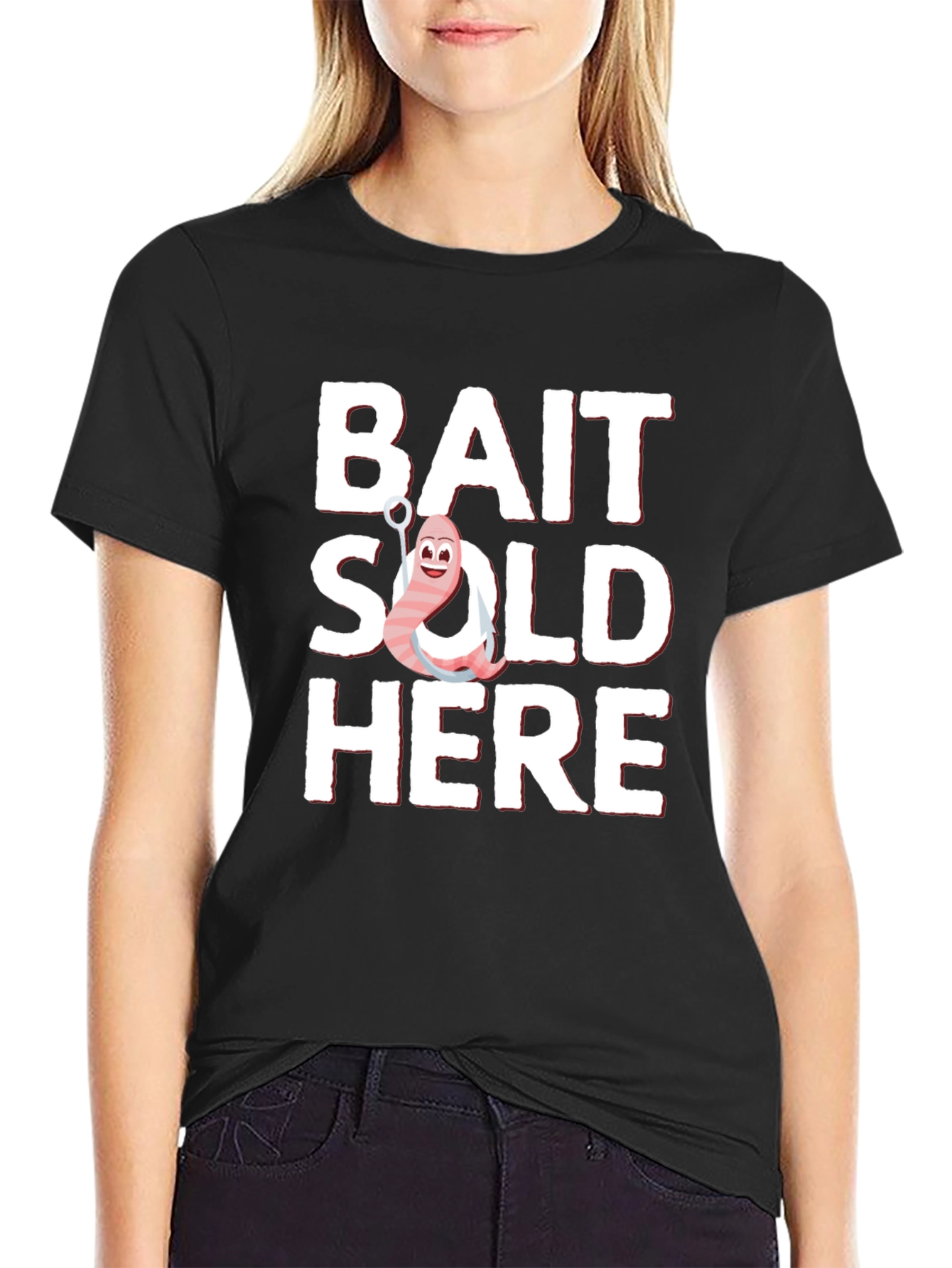Bait Sold Here Graphic T-Shirt - Fishing Humor