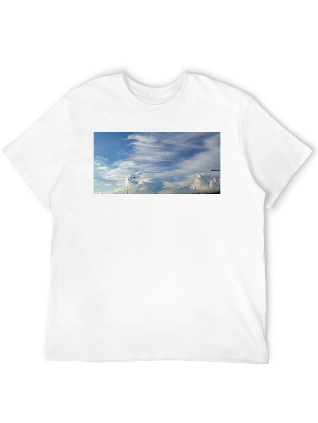 Skyline Graphic Tee - Black Cotton Blend