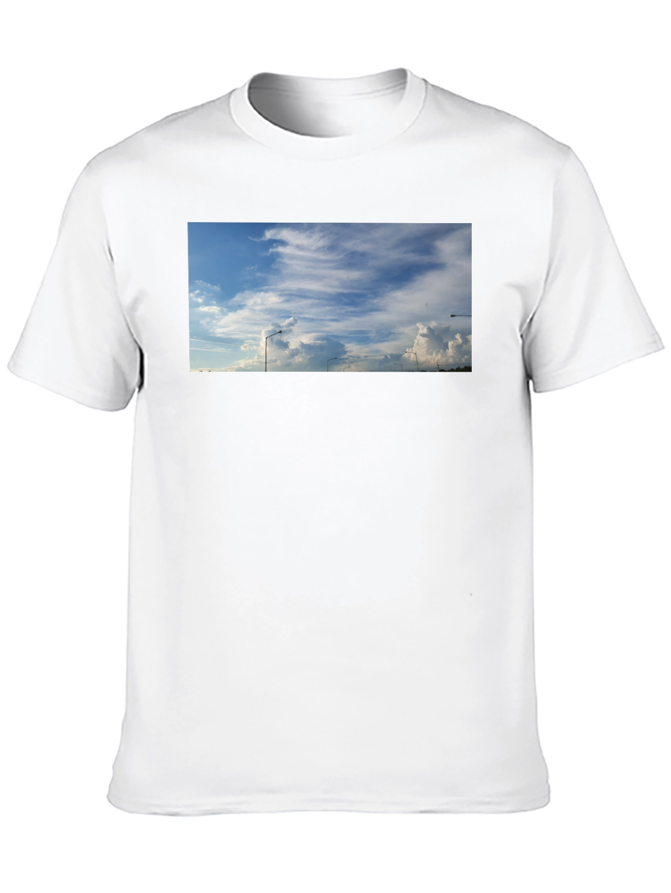 Skyline Graphic Tee - Black Cotton Blend