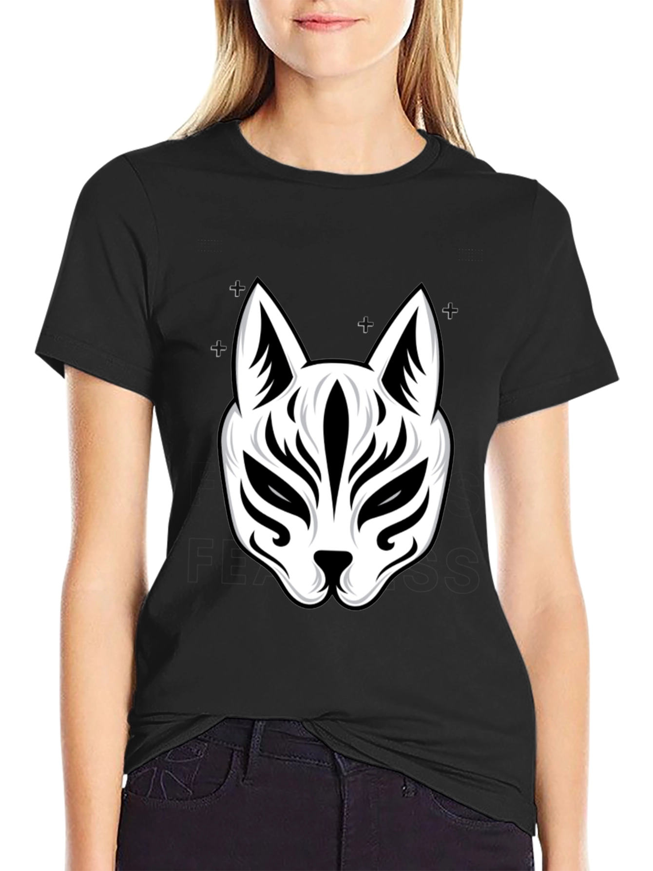 Fox Mask Graphic T-Shirt - Unique Design