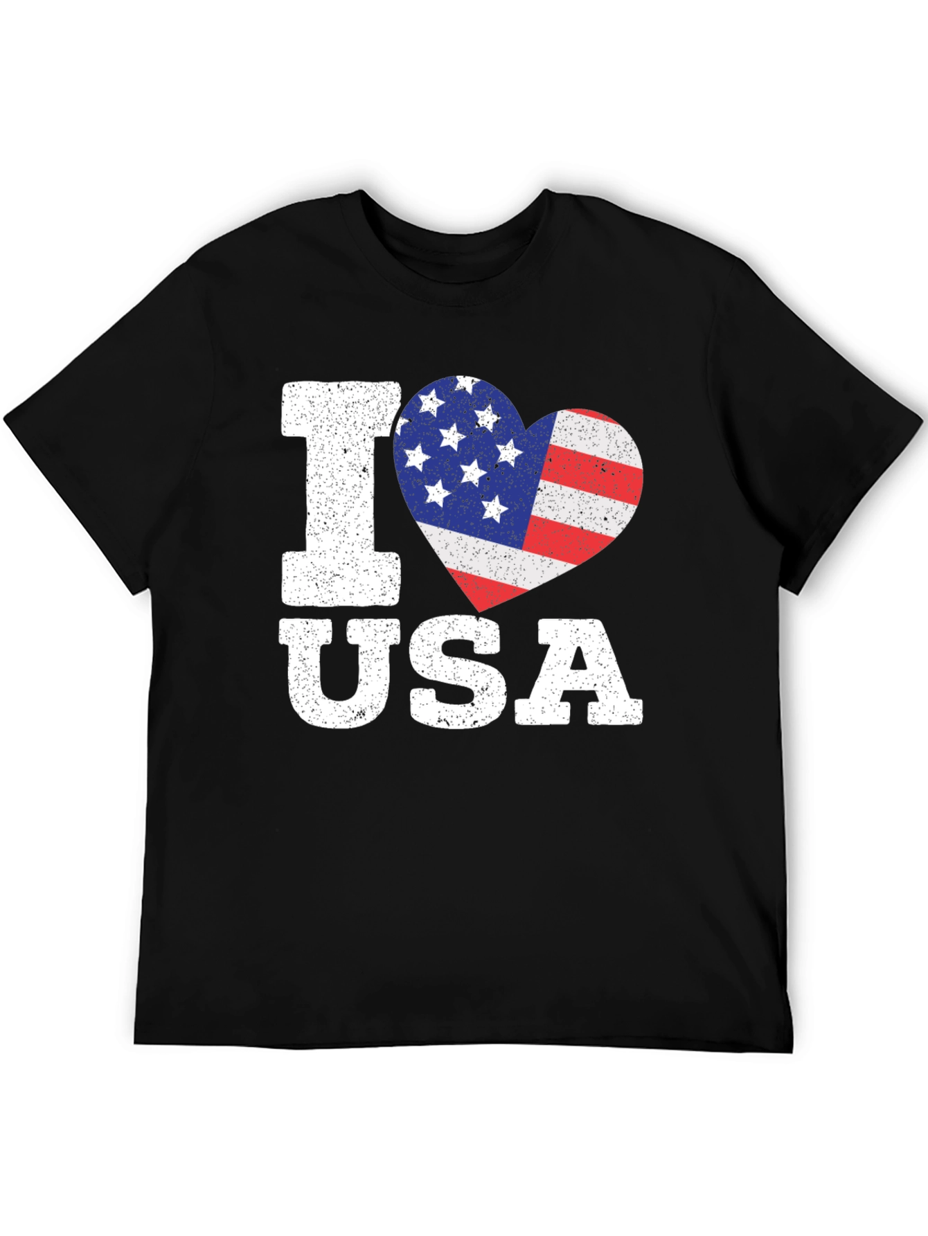 I Love USA Patriotic Heart T-Shirt