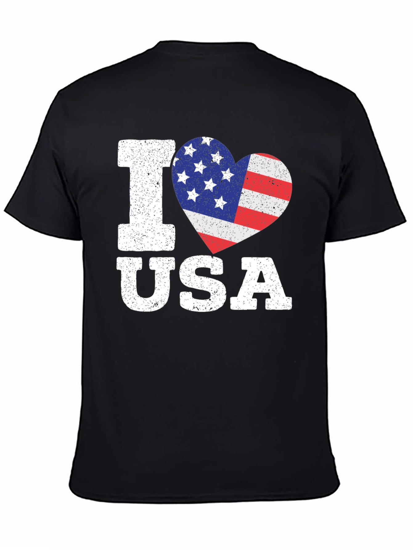 I Love USA Patriotic Heart T-Shirt