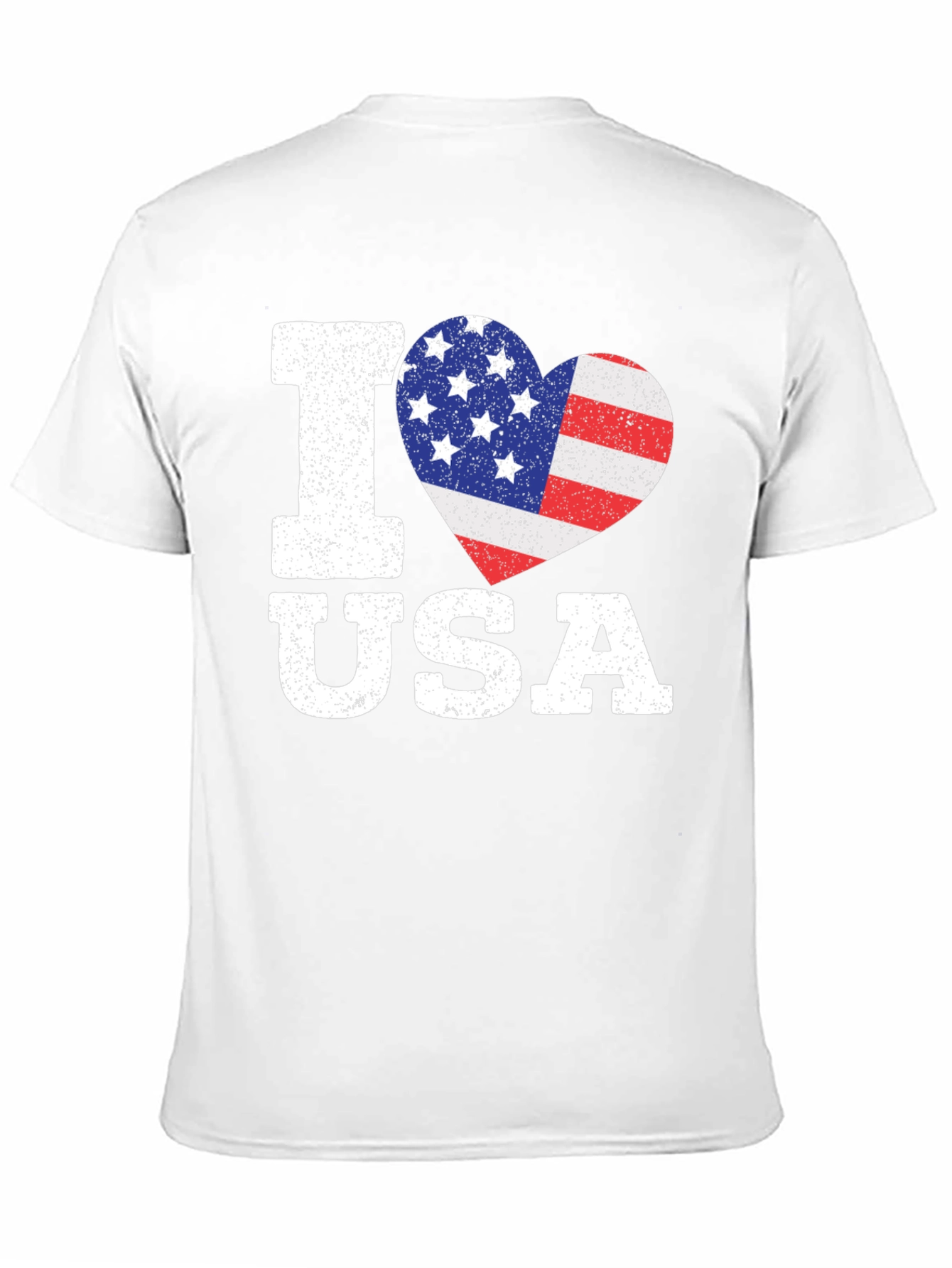 I Love USA Patriotic Heart T-Shirt