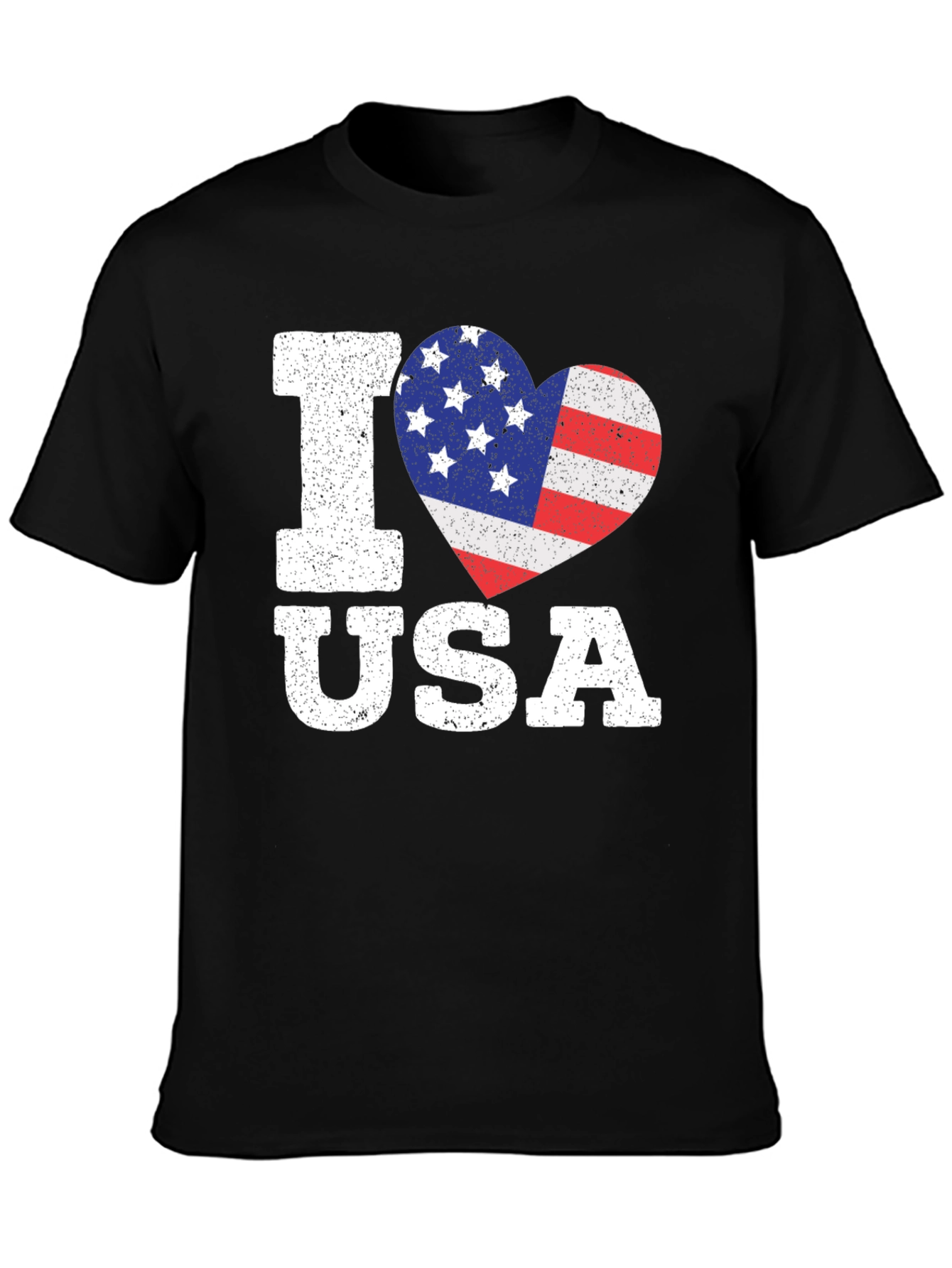I Love USA Patriotic Heart T-Shirt