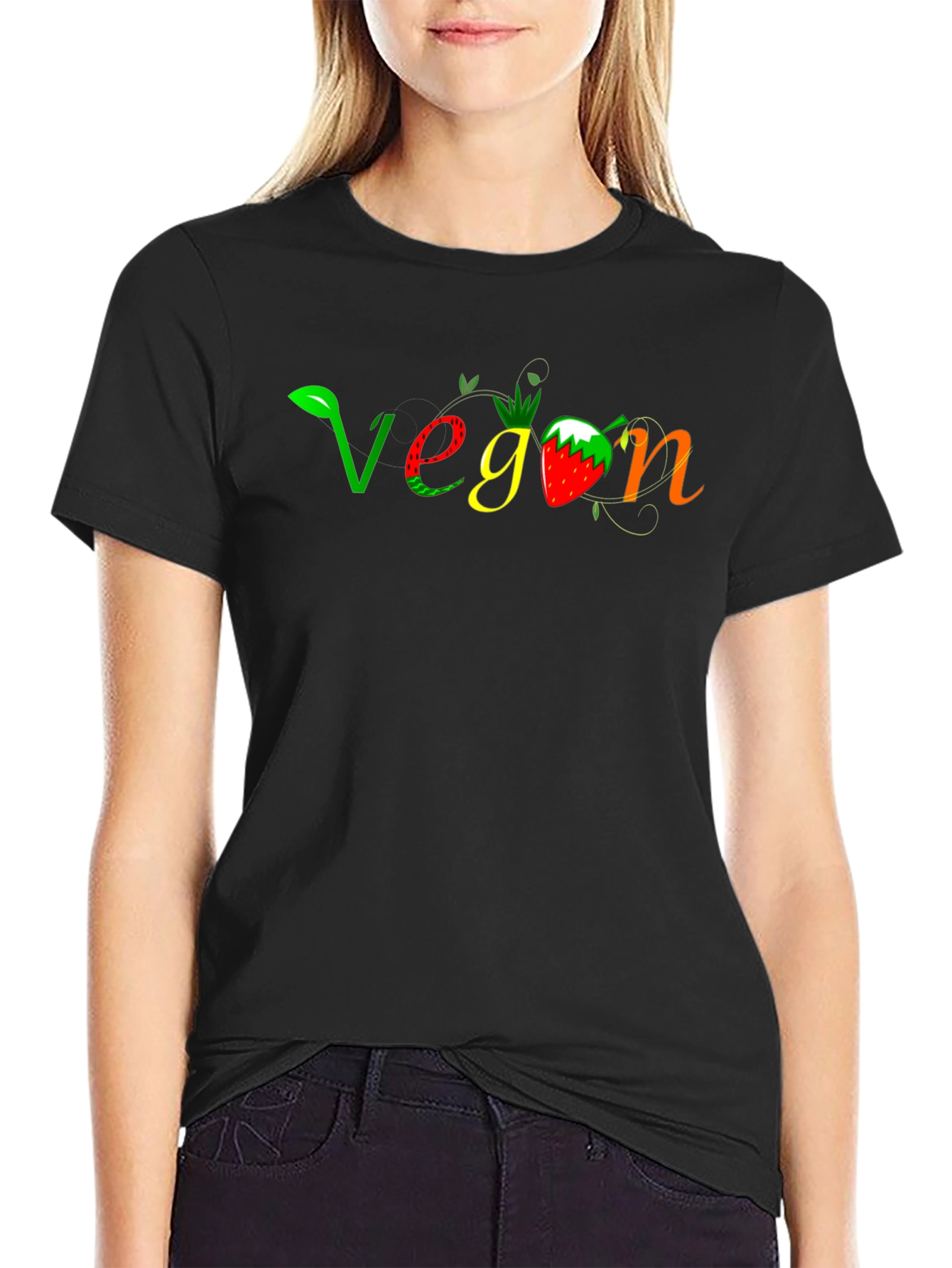 Vegan Graphic Tee - Fresh & Fun Design