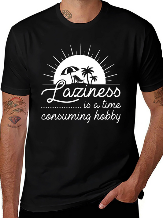 Laziness Hobby T-Shirt - Beach Summer Vacation Tee