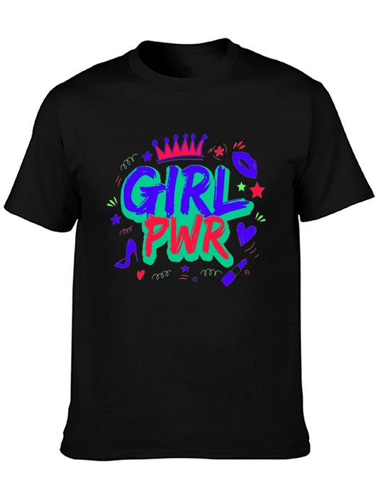 Girl PWR Black Graphic T-Shirt