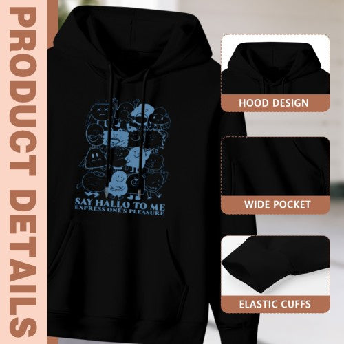 Cute Character Stack 'Express Yourself' Hoodie