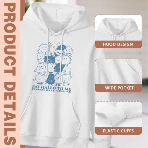 Cute Character Stack 'Express Yourself' Hoodie