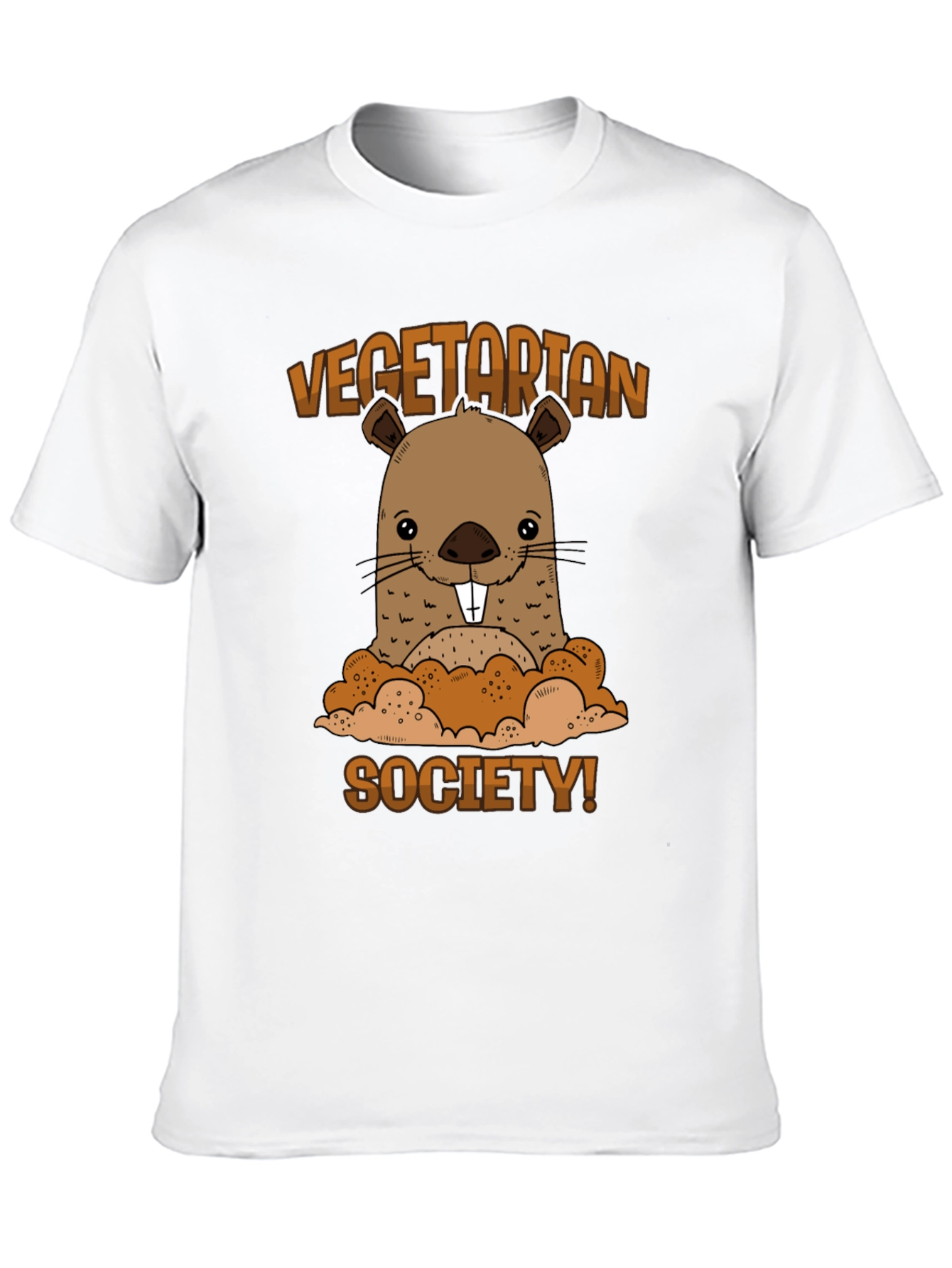 Vegetarian Society Beaver Graphic T-Shirt