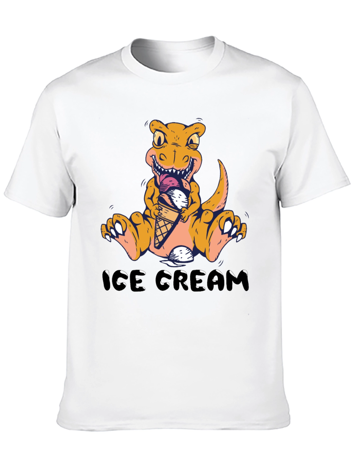 Dino Ice Cream T-Shirt - Fun Graphic Tee
