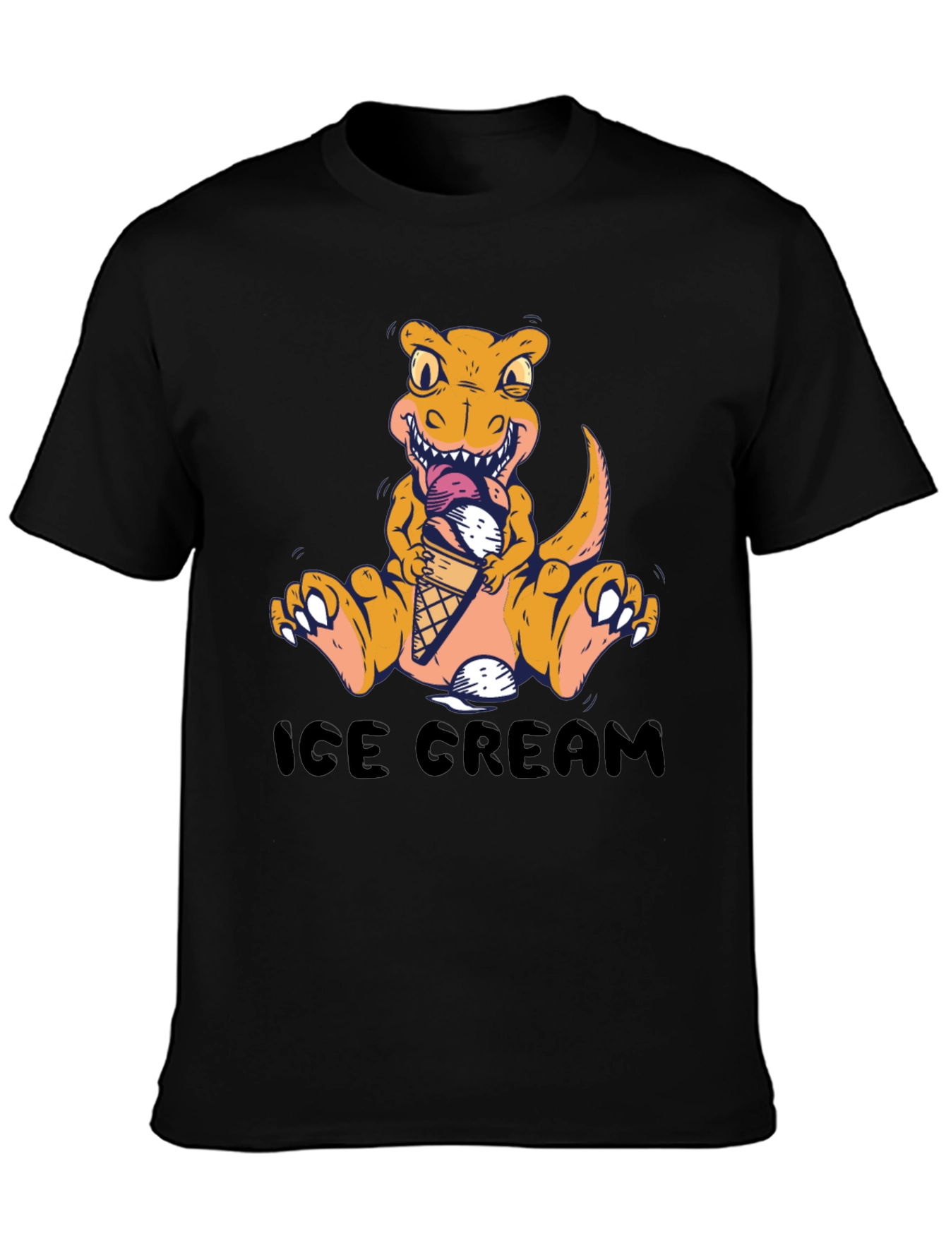 Dino Ice Cream T-Shirt - Fun Graphic Tee