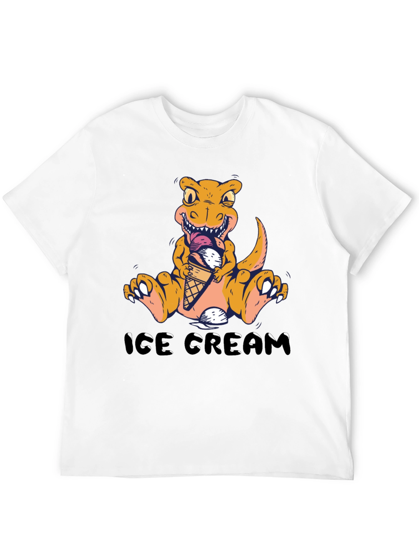 Dino Ice Cream T-Shirt - Fun Graphic Tee