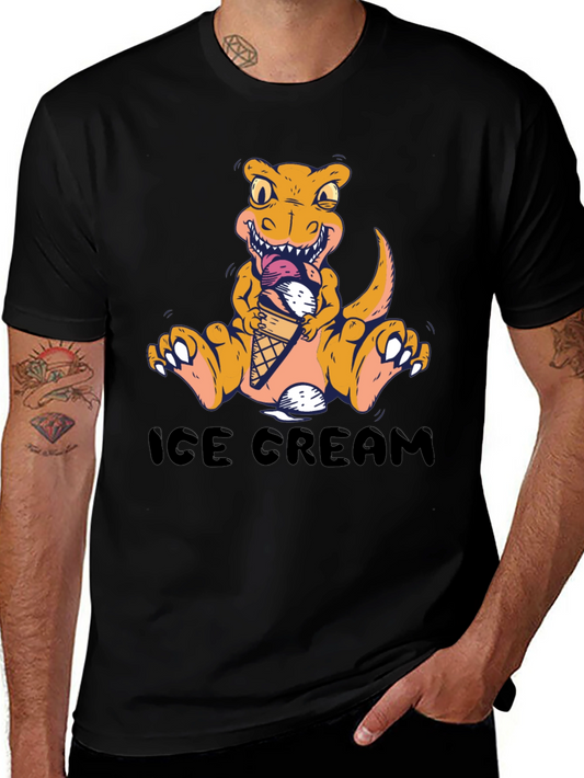 Dino Ice Cream T-Shirt - Fun Graphic Tee