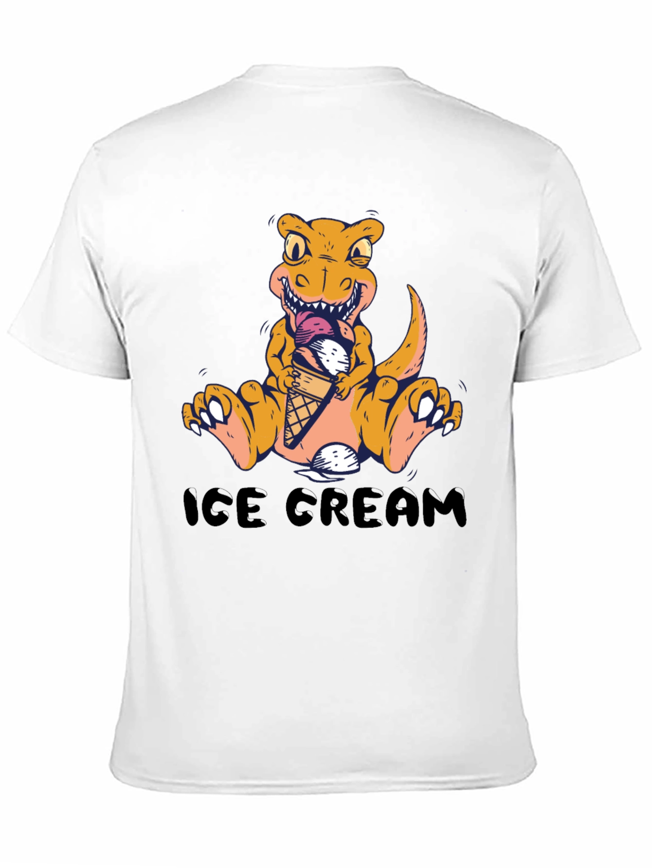 Dino Ice Cream T-Shirt - Fun Graphic Tee