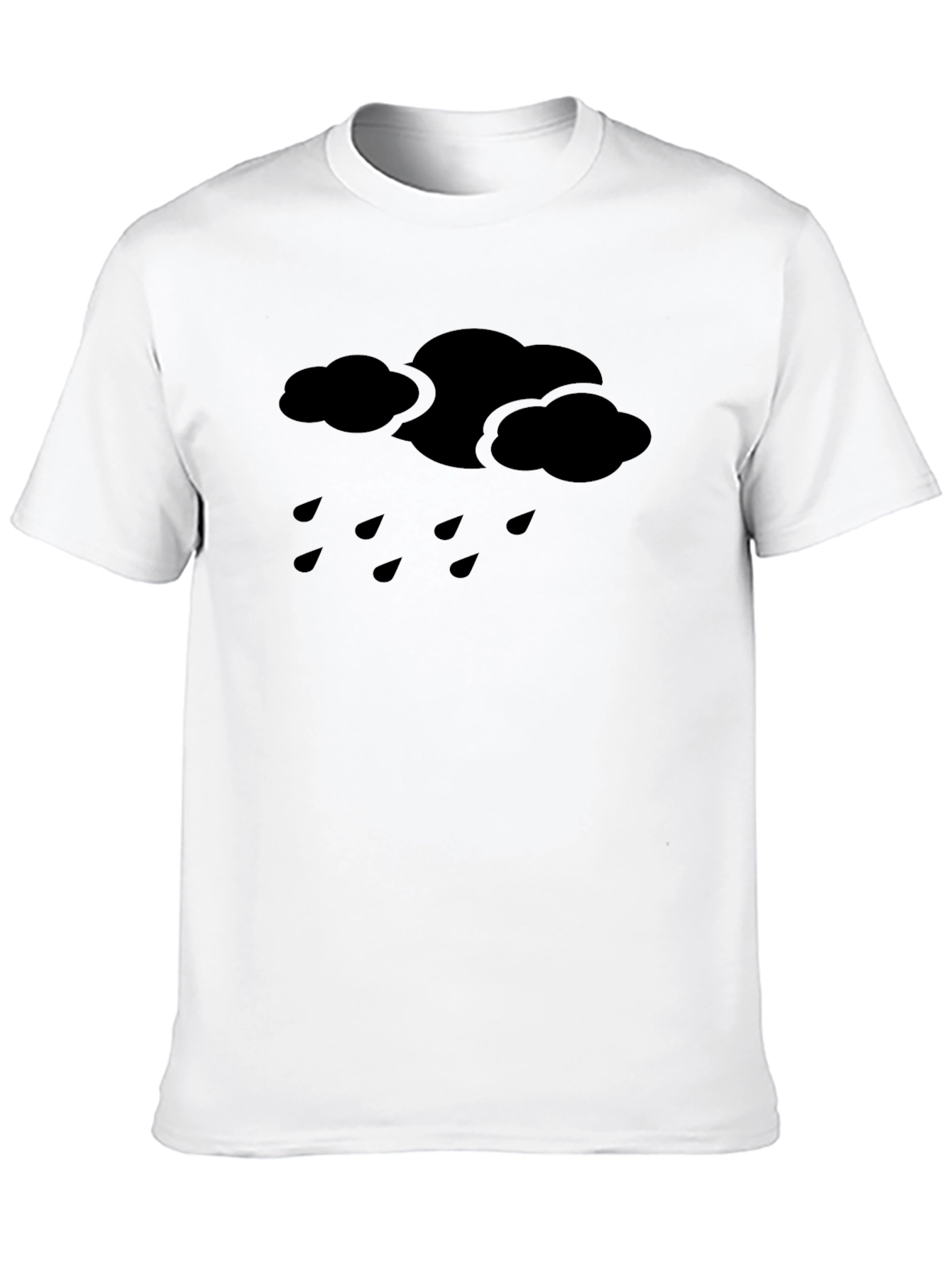 Rain Cloud Graphic Tee - Black