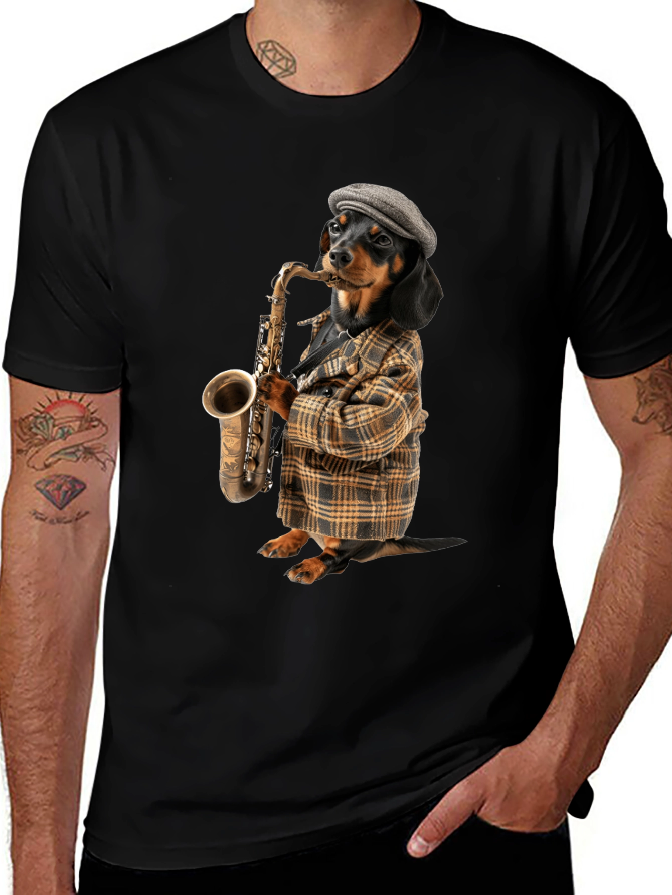 Dachshund Saxophone T-Shirt